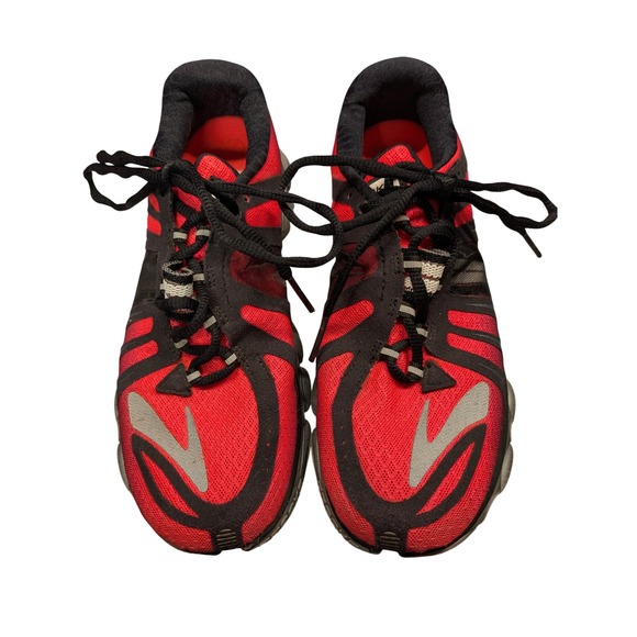Brooks Shoes - Brooks PureFlow Womens Running Shoes Red Black Athletic Sneakers Low Profile 8.5